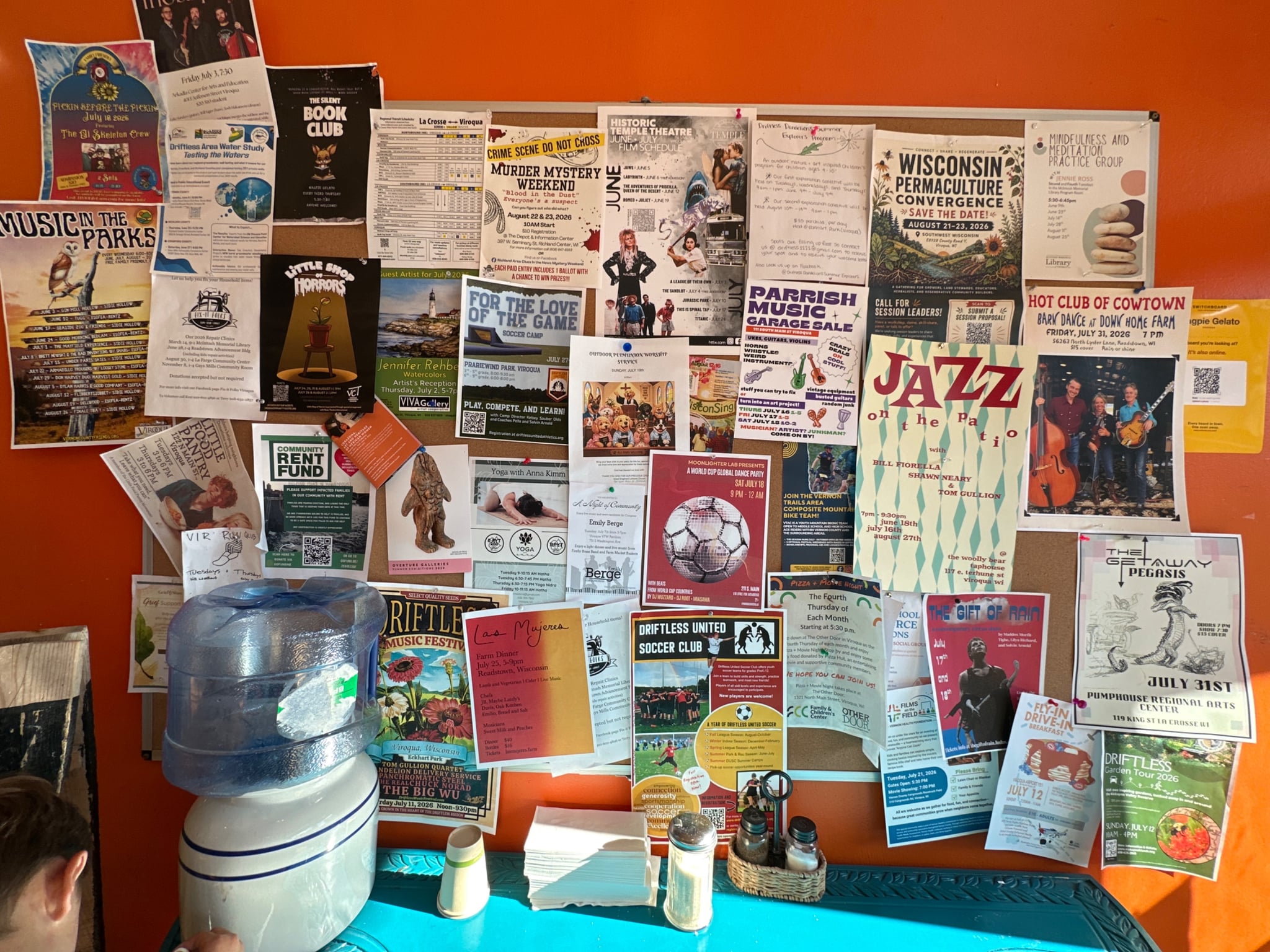 Magpie Gelato bulletin board