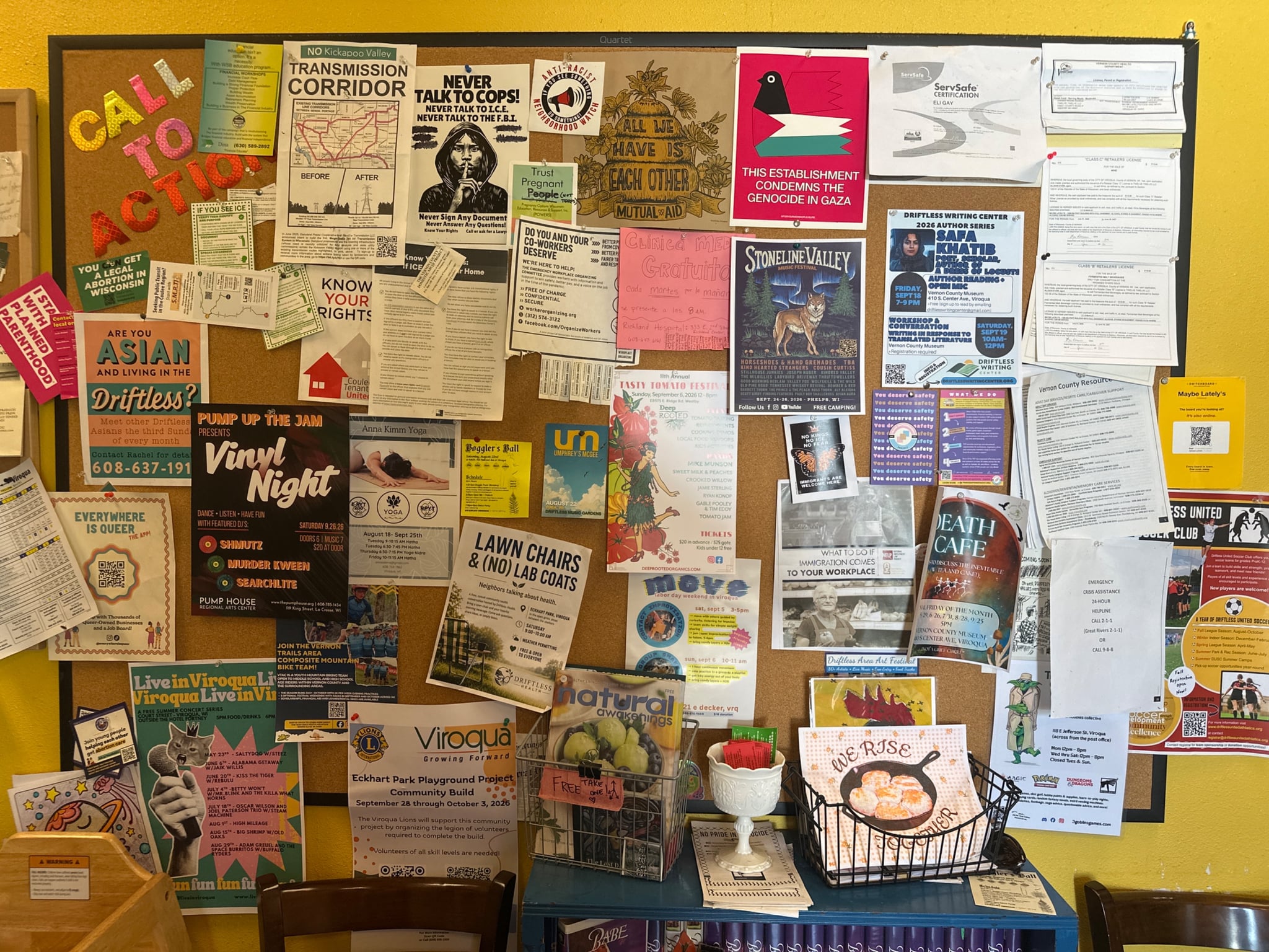 Maybe Lately's bulletin board